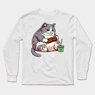 Caturday Game Day Long Sleeve T-Shirt